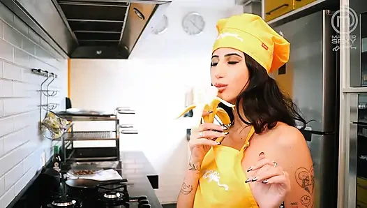 Hot lesbian Latinas cooking - Part 2 - SFW