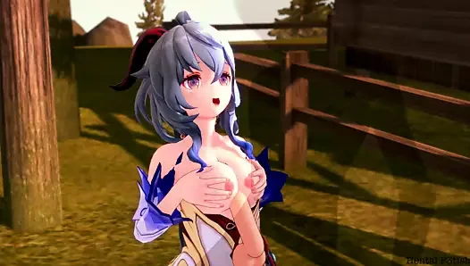 Ganyu ormanda bir doldurma alır – genshin etkisi hentai