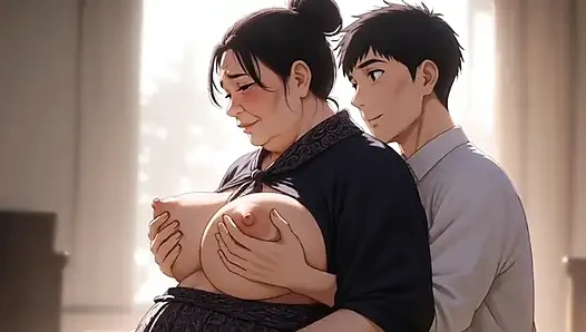 Üvey anne üvey oğlunu sikiyor