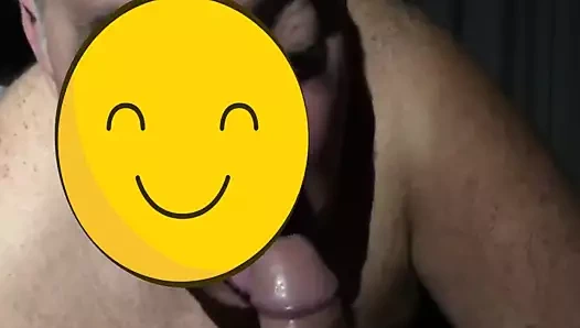 Baba ayı genç bir horoz emme, onun horoz ile mutlu!