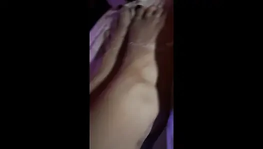 Femdom makes pup worship her feet, intense licking footjob and worship