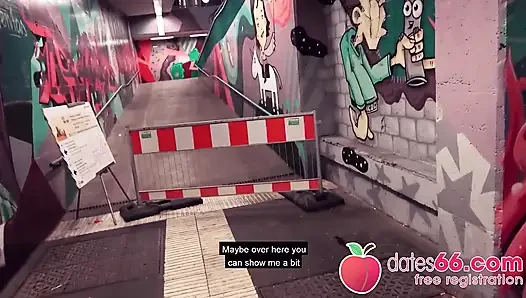 Tombul kaltak Mariella Sun ile açık havada eylem! (ingilizce)