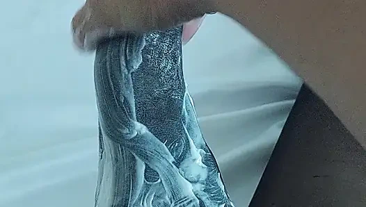 BLACK PANTYHOSE WITH LOTS OF COSMETICS