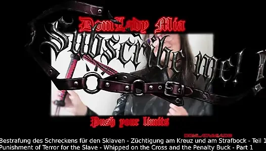 Domlady mia - köle için terör cezası - çapraz ve ceza buck ile kırbaçlandı - teil 1