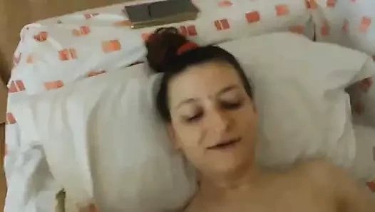 esmer alır onu sıkı delik rammed