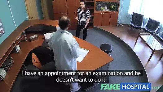 Fakehospital doktor seksi hastayı rahatlatmak için çuvalını boşaltır