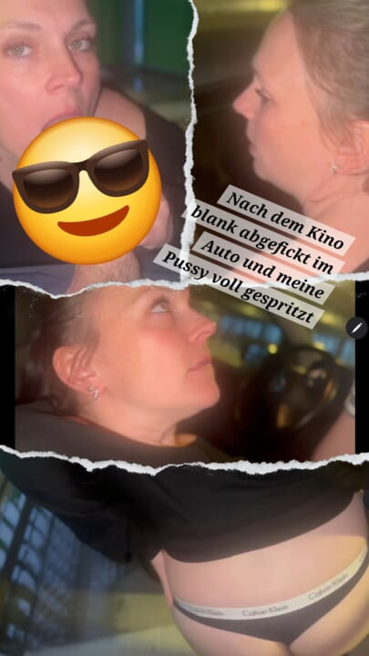 Sinemadan sonra arabada otoparkta güzel ve parlak becerdin ve içimde her şey creampie enjekte edildi