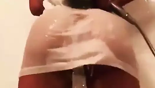 Seksi büyük siyah göt gösterisi