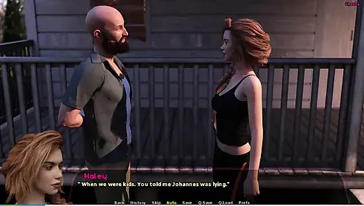 Haley hikayesi #13 - Adriana Johannes'e oral seks yaptı... Haley ve... gece dışarıda... Johannes banyoda Haley'i sikiyor