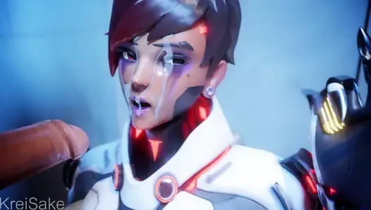 Overwatch sombra oral seks yüz bakımı
