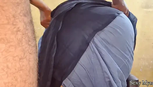 Part 1 - Indian hot Mami suprise blowjob