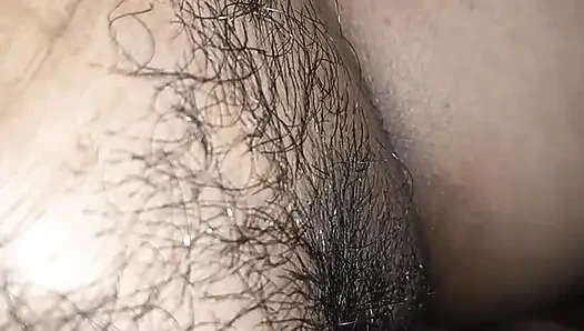 Sister-in-law in a blanket at night