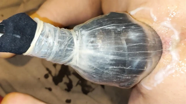 huge dildo doggy  anal stretch POV