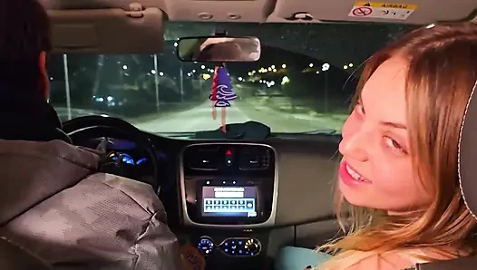 Kirli sürtükler partiden önce uber'de yarak emiyor! Knock Knock Stream