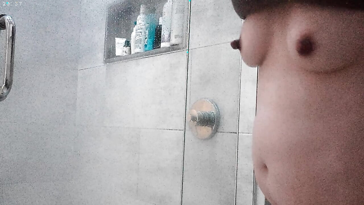 The shower scene with Asian step daughter Erin Luvin and her beautiful long nipples by andrewtatt
