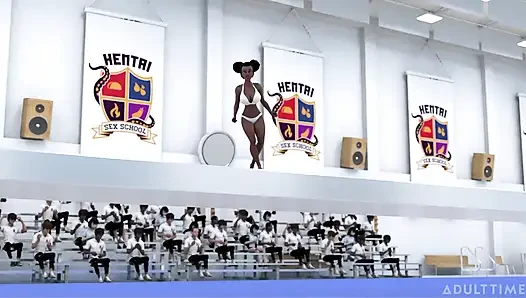 Hentai seks koleji 2. yarıyıl bölüm 2 - büyük memeli hentai hatunlar yarışmalarından sonra makaslıyor