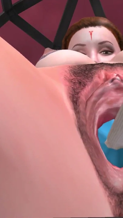 Animasyonlu 3'lü porno videosu bir kızın buz çubuğuyla mastürbasyon yaptığının güzel bir seks videosu | Klip 1