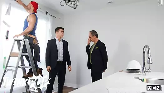 Paul Wagner Maverick Sun'ı emiyor ve sonra buttom kendine yüze boşalma verene kadar kazık sürücüsündeki deliğini sikiyor - twinkpop