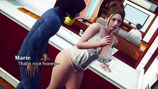 Samael ve Marie Sx kocasının en iyi arkadaşlarının önünde marie evinde ilk kez seks yapıyor - sansürsüz hentai