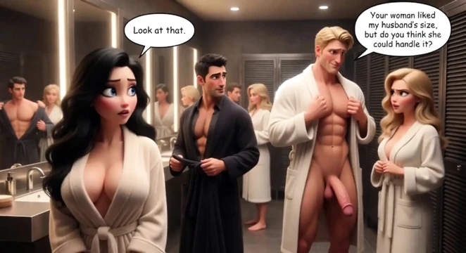 Beni, Ai tarafından ortaya çıkan bir swinger kulübünde vahşi bir gece macerasında engellerini kaybeder