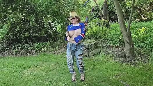 ONLY FAN leak Face Exposed Mistress Thursday Getting ready for the Game with her Big Tits bouncing