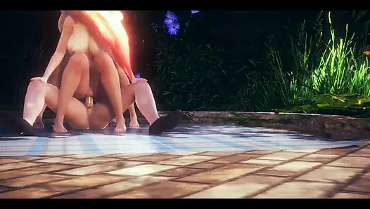 Lol hentai - ahri ve syra harika seks ile üçlü seks - Japon Asyalı manga anime film oyunu porno