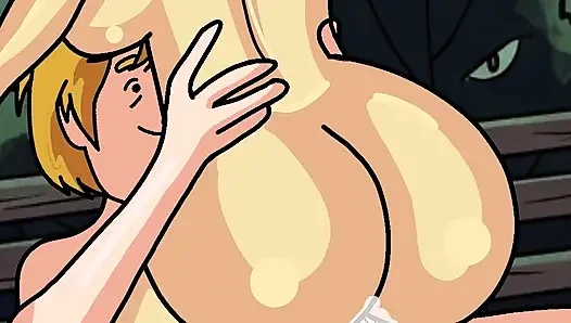 Korkunç olduğunda Shaggy Velma'nın içine boşalıyor