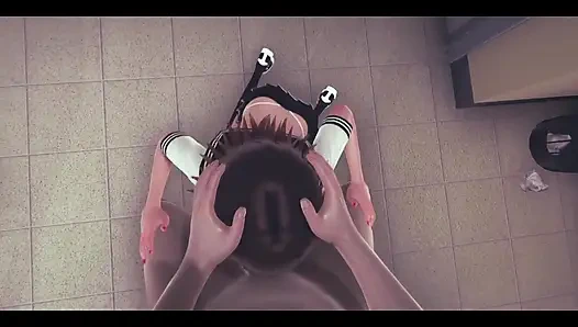 Hentai sansürsüz - sara ağzı ve amcığıyla bir profesional - Japon Asyalı manga anime oyunu porno