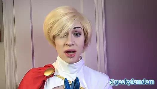 Powegirl'ün göğüsleri zihin kontrolleri simps