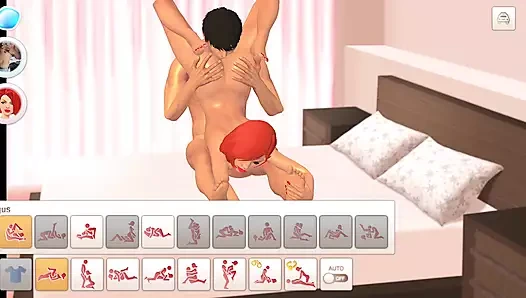 Evde yalnızken üvey kız kardeşle yetişkin oyunu oynuyor