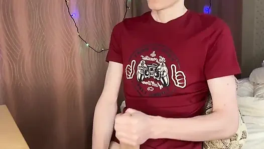 23cm Cock Explodes After Teasing Sensitive Head