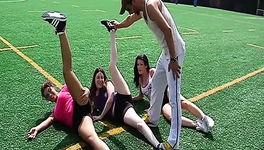 Busty French Babe Riding Cock After Practise