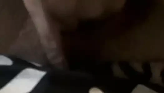 amatör karısı losyonları parmaklar ve yayılır onu gevşek kullanılmış am