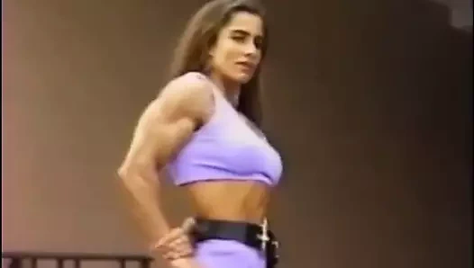 Eski okul kadın dev kasları