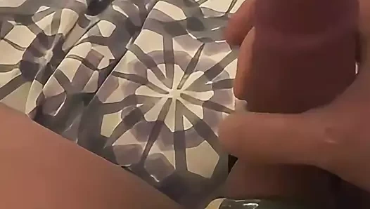 I squirt the hot cream all over the cock