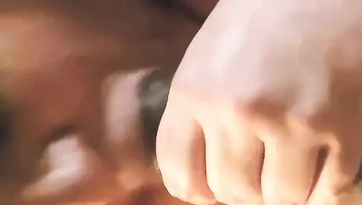 Ninenin ağzına tekrar boşalıyor