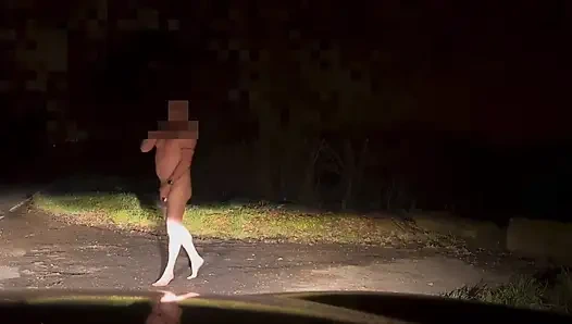 Dışarıda çıplak