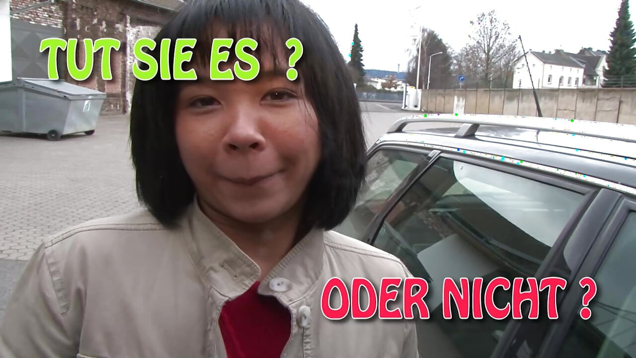 Asyalı kökenli Alman sürtük amını dildoyla dolduruyor