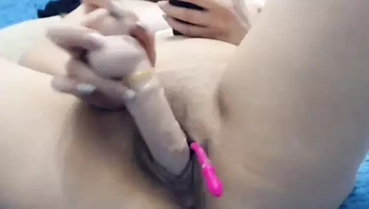 anne mastürbasyon ile bir kauçuk horoz ve alır yüksek