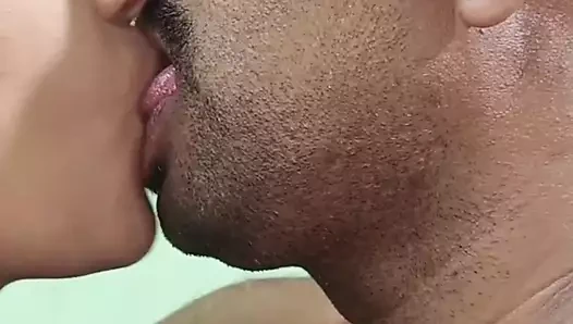 School student ultimate cute lips kissing romance with tution master