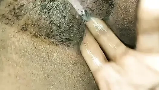 Playing with fingers, not cock That's what she prefers.