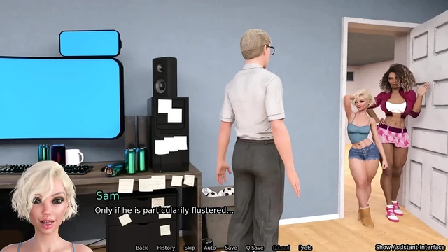 Seks robotu steph rotası #1 animasyonlu porno oyunu - karışık ırk ateşli kız inekle mastürbasyon yapıyor