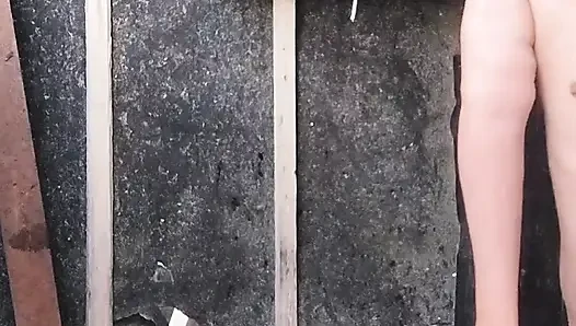 Ateşli üvey kız kardeşle kameralı duş - buharlı röntgenci eğlencesi
