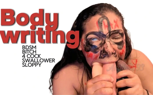 Vücut Yazma Bich BDSM Derin Boğazdan 4 Cinsiyete