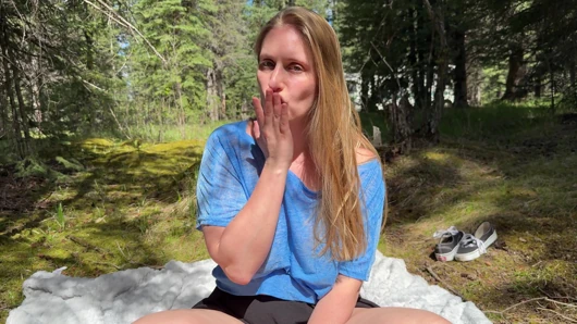 Public Masturbation Fingering My Pussy In The Woods