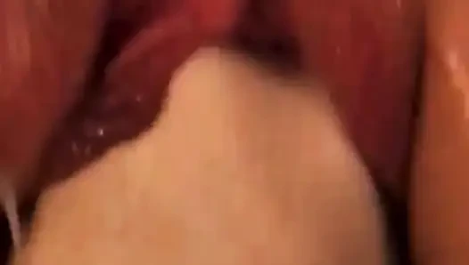 Nikos fisting and gaping Athena's pussy