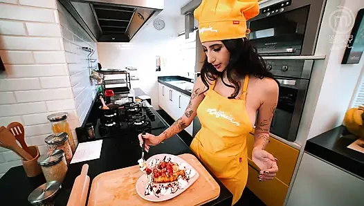 Hot lesbian Latinas cooking - Part 2 - SFW