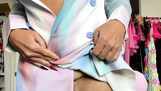 Yunan tanrıçası Steph ve bir flamingo.