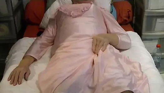 chemise de nuit en nylon et fond de robe