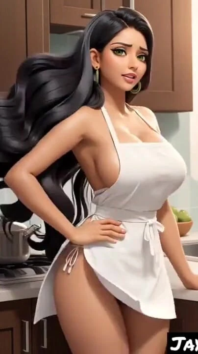 Незабываемый момент из "Jaya Anjali развлекается на ее кухне (Модель Сай)"